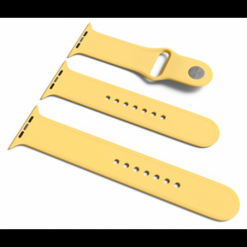 Купить Спортивный ремешок Sport Band для Apple Watch 42/44mm S/M&M/L 3pcs Yellow