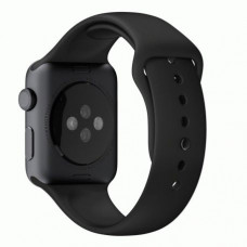 Ремешок для Apple Watch 42mm Black Sport Band with Space Gray Stainless Steel Pin (MJ4N2)