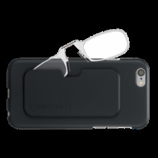 Очки Thinoptics +2.50 Прозрачные + Чехол iPhone 6/6S Plus черный (2.5CBI6P)