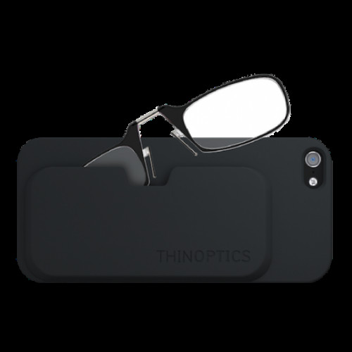 Купить Очки для чтения Thinoptics +2.50 Черные + Чехол iPhone 5/5S Черный (2.5BBI5)