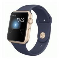 Apple Watch Series 1 42mm Gold Aluminum Case with Midnight Blue Sport Band (MQ122)