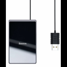 Беспроводное зарядное устройство Baseus Card Ultra-Thin 15W with USB cable 1м (WX01B-01) Black