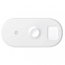 Беспроводное зарядное устройство Baseus Wireless Charger 3in1 For iPhone+iWatch+AirPods White (WX3IN1-02)