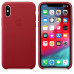Купить Чехол Apple iPhone XS Leather Case (Product) Red (MRWK2)