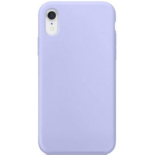 Купить Накладка Silicone Case для Apple iPhone XR Lilac Cream