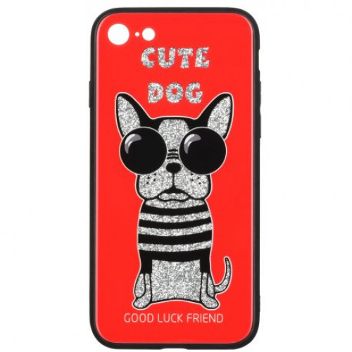 Купить Чeхол WK для Apple iPhone 7/8 (WPC-087) Cute Dog Red
