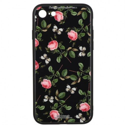Купить Чeхол WK для Apple iPhone 7/8 (WPC-061) Flowers RD/BK