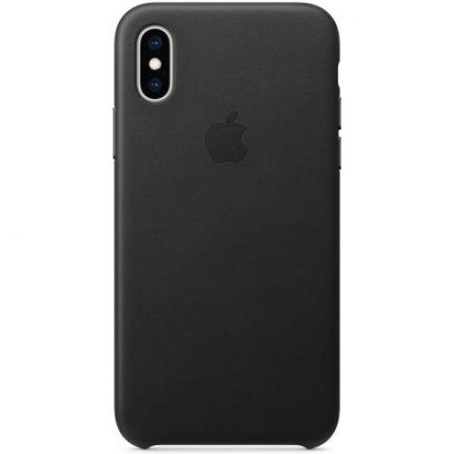 Купить Чехол Apple iPhone XS Max Leather Case Black (MRWT2)
