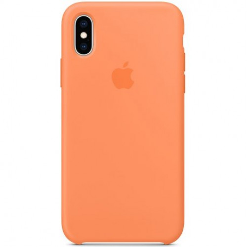 Купить Чехол Apple iPhone XS Silicone Case Papaya (MVF22)