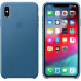 Купить Чехол Apple iPhone XS Max Leather Case Cape Cod Blue (MTEW2)