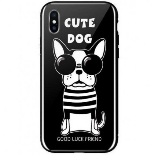 Купить Чeхол WK для Apple iPhone XS (WPC-087) Cute Dog Black