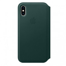 Чехол Apple iPhone XS Leather Folio Forest Green (MRWY2)