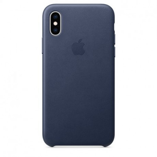 Купить Чехол Apple iPhone XS Leather Case Midnight Blue (MRWN2)