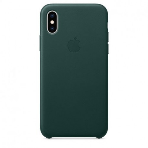 Купить Чехол Apple iPhone XS Leather Case Forest Green (MTER2)