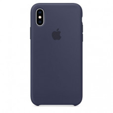 Чехол Apple iPhone XS Silicone Case Midnight Blue (MRW92)