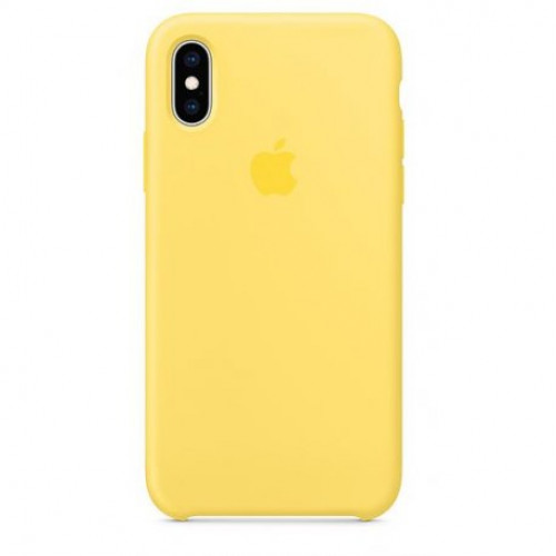 Купить Чехол Apple iPhone XS Silicone Case Canary Yellow (MW992)