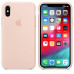 Купить Чехол Apple iPhone XS Silicone Case Pink Sand (MTF82)