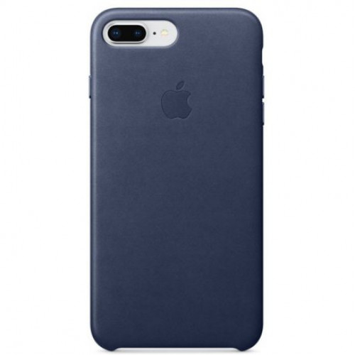 Купить Чехол Apple iPhone 8 Plus/ 7 Plus Leather Case Midnight Blue (MQHL2)