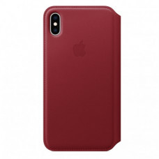 Чехол Apple iPhone XS Max Leather Folio (Product) Red (MRX32)