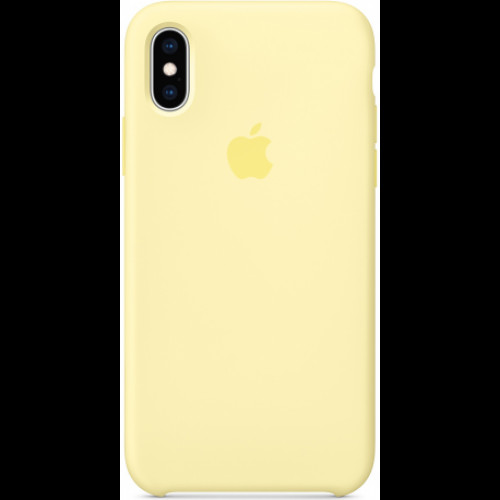 Купить Чехол Apple iPhone XS Silicone Case Mellow Yellow (MUJV2)