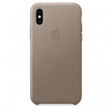 Чехол Apple iPhone XS Leather Case Taupe (MRWL2)