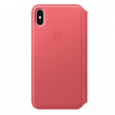 Чехол Apple iPhone XS Max Leather Folio Peony Pink (MRX62)