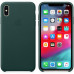 Купить Чехол Apple iPhone XS Max Leather Case Forest Green (MTEV2)