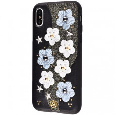 Накладка Luna Aristo Star Flowers для Apple iPhone X Black