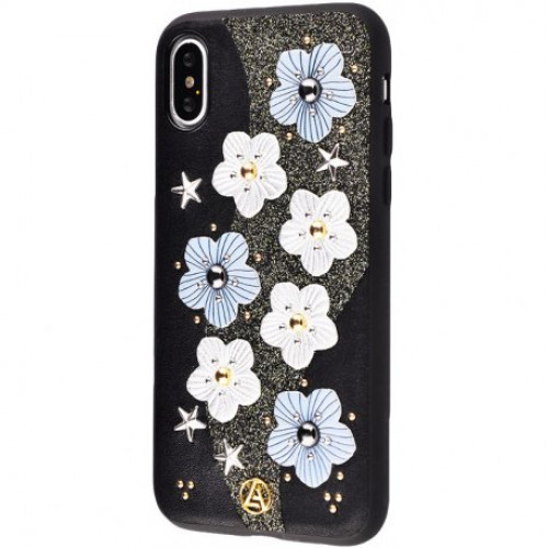Купить Накладка Luna Aristo Star Flowers для Apple iPhone X Black