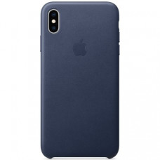 Чехол Apple iPhone XS Max Leather Case Midnight Blue (MRWU2)