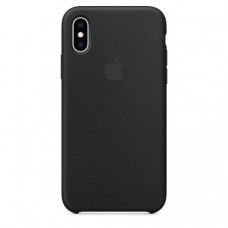 Чехол Apple iPhone XS Silicone Case Black (MRW72)