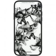 Чeхол WK для Apple iPhone XR (WPC-061) Flowers BK/WH