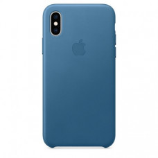 Чехол Apple iPhone XS Leather Case Cape Cod Blue (MTET2)