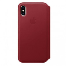 Чехол Apple iPhone XS Leather Folio (Product) Red (MRWX2)