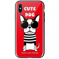 Чeхол WK для Apple iPhone XS Max (WPC-087) Cute Dog Red