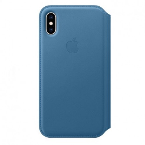 Купить Чехол Apple iPhone XS Leather Folio Cape Cod Blue (MRX02)