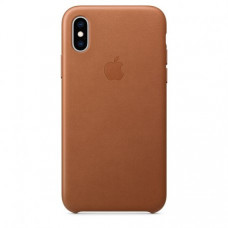 Чехол Apple iPhone XS Leather Case Saddle Brown (MRWP2)