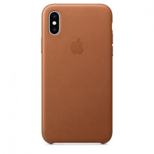 Купить Чехол Apple iPhone XS Leather Case Saddle Brown (MRWP2)