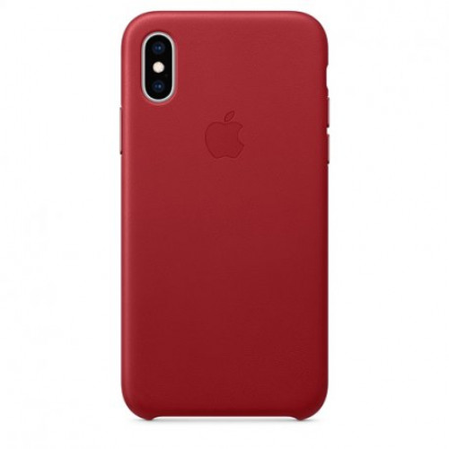 Купить Чехол Apple iPhone XS Leather Case (Product) Red (MRWK2)