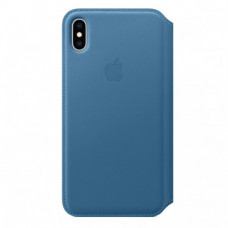 Чехол Apple iPhone XS Max Leather Folio Cape Cod Blue (MRX52)