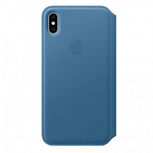 Купить Чехол Apple iPhone XS Max Leather Folio Cape Cod Blue (MRX52)
