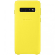 Чехол Leather Case для Samsung Galaxy S10 Yellow (EF-VG973LYEGRU)