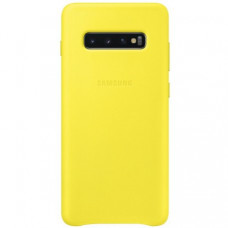 Чехол Leather Case для Samsung Galaxy S10 Plus Yellow (EF-VG975LYEGRU)