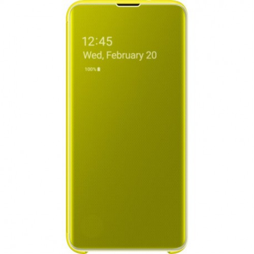 Купить Чехол Clear View Standing Cover для Samsung Galaxy S10e (G970) Yellow (EF-ZG970CYEGRU)