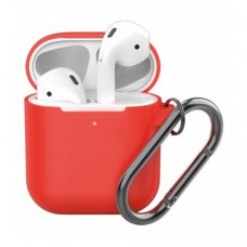 Чехол Silicone Case для Apple AirPods 2 with Carbine Red