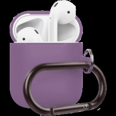 Чехол Silicone Case для Apple AirPods 2 with Carbine Lavender Gray
