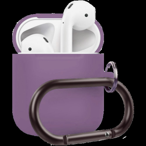 Купить Чехол Silicone Case для Apple AirPods 2 with Carbine Lavender Gray