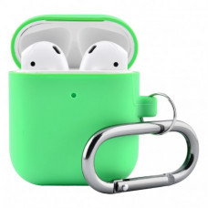 Чехол Silicone Case для Apple AirPods 2 with Carbine Green