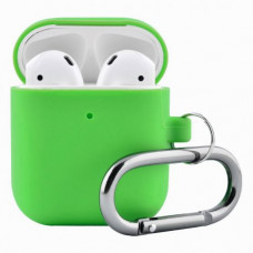 Чехол Wireless Silicone Case для Apple AirPods 2 with Carbine Cosmos Green