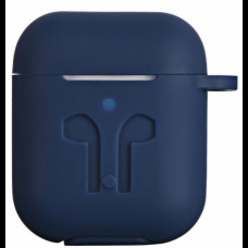 Чехол 2Е для Apple AirPods Pure Color Silicone Imprint (3.0mm) Navy Blue